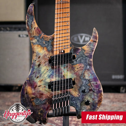 Legator GX6F-CL Ghost Headless Electric Guitar - Coral with Gig Bag