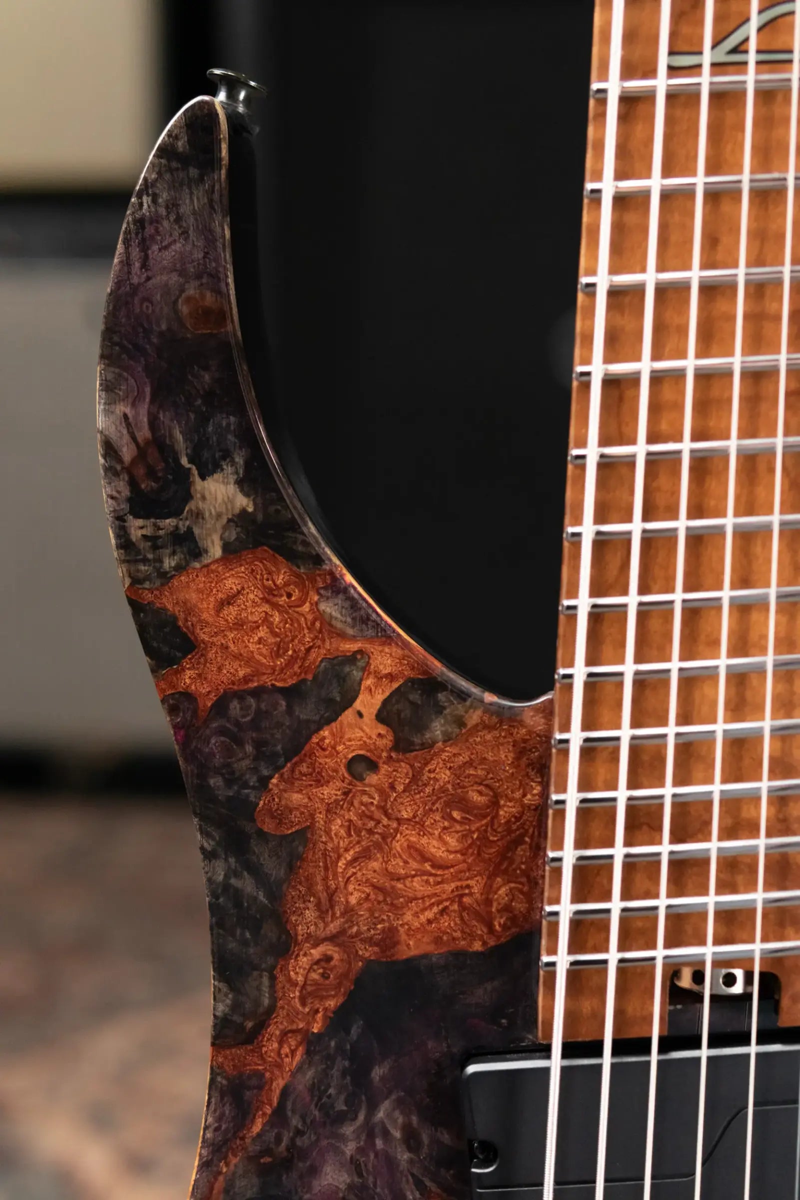 Legator GX8F-MG 8-String Multi-Scale Headless Electric Guitar - Magma with Gig Bag