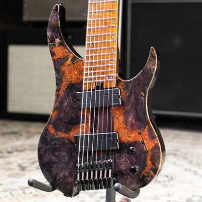 Legator GX8F-MG 8-String Multi-Scale Headless Electric Guitar - Magma with Gig Bag - Floor Model