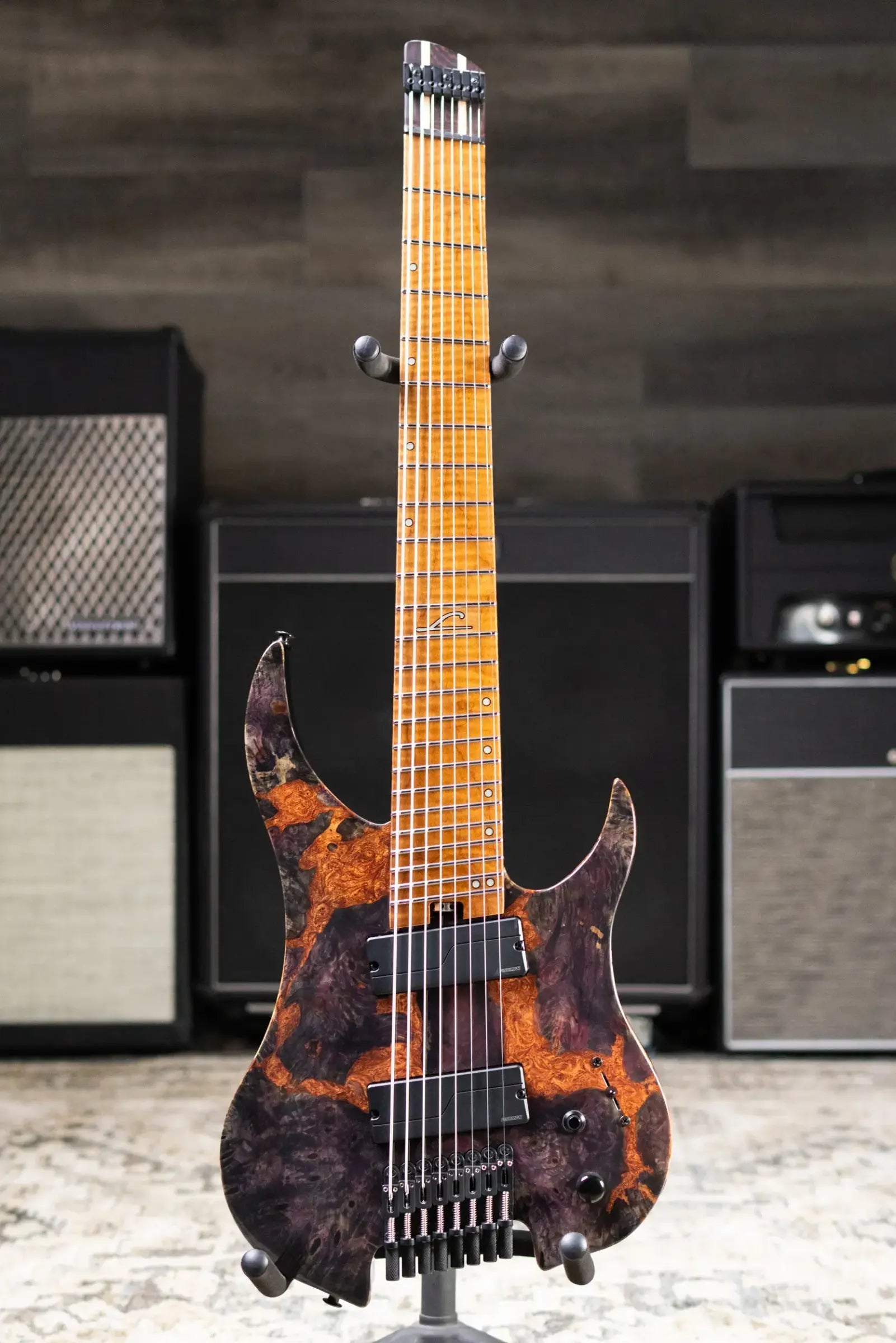 Legator GX8F-MG 8-String Multi-Scale Headless Electric Guitar - Magma with Gig Bag - Floor Model