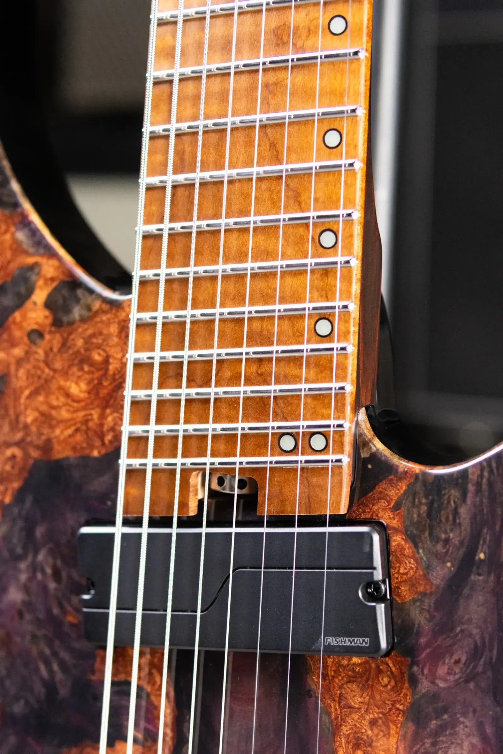 Legator GX8F-MG 8-String Multi-Scale Headless Electric Guitar - Magma with Gig Bag - Floor Model