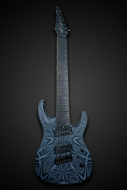Legator N8F-INK Ninja Bolt-On 8-String Multi-Scale Electric Guitar - Satin Ilya Black