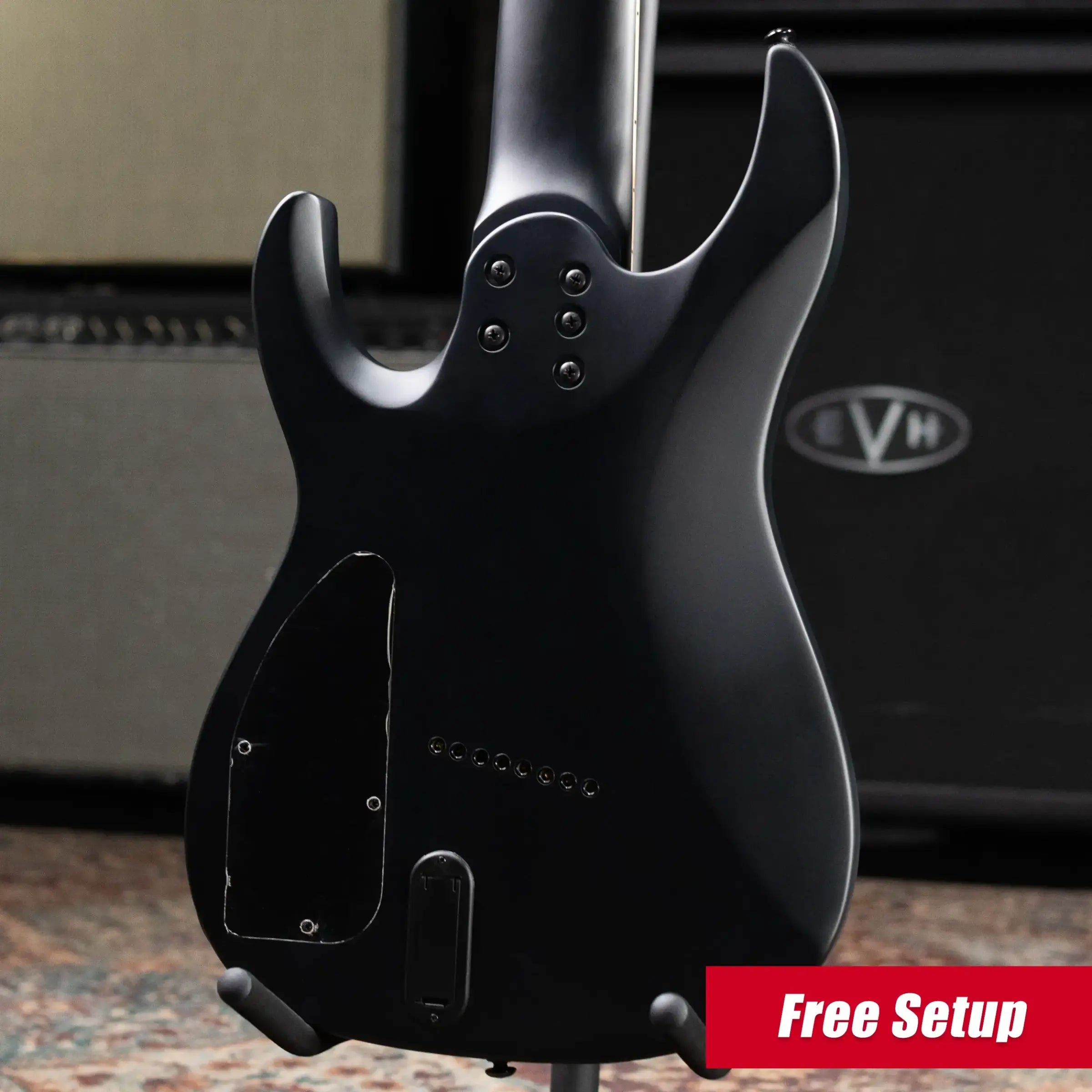 Legator N8F-INK Ninja Bolt-On 8-String Multi-Scale Electric Guitar - Satin Ilya Black with Gig Bag