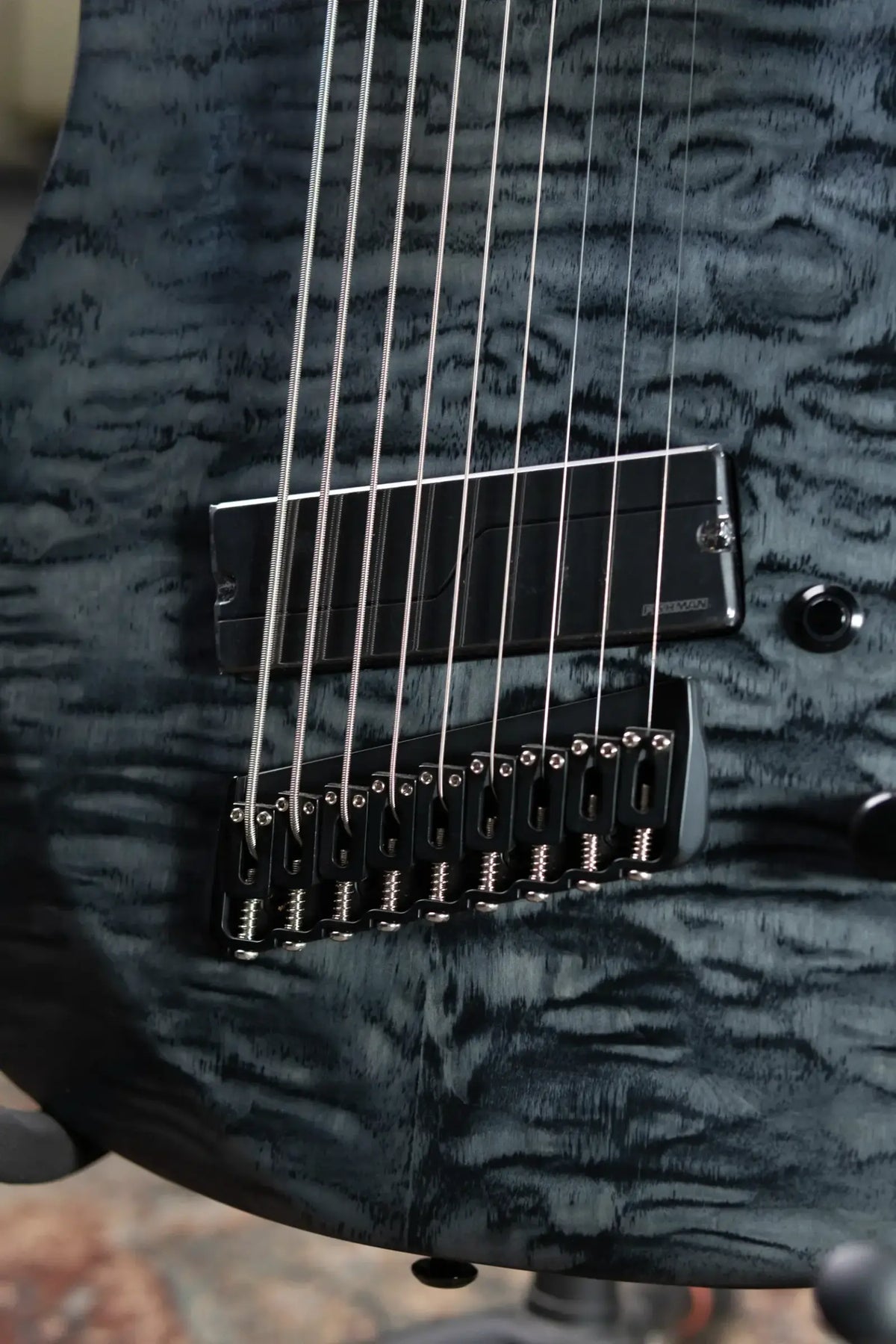 Legator N9F-BLK Ninja Multi-Scale 9-String Electric Guitar - Black with Gig Bag - B-Stock