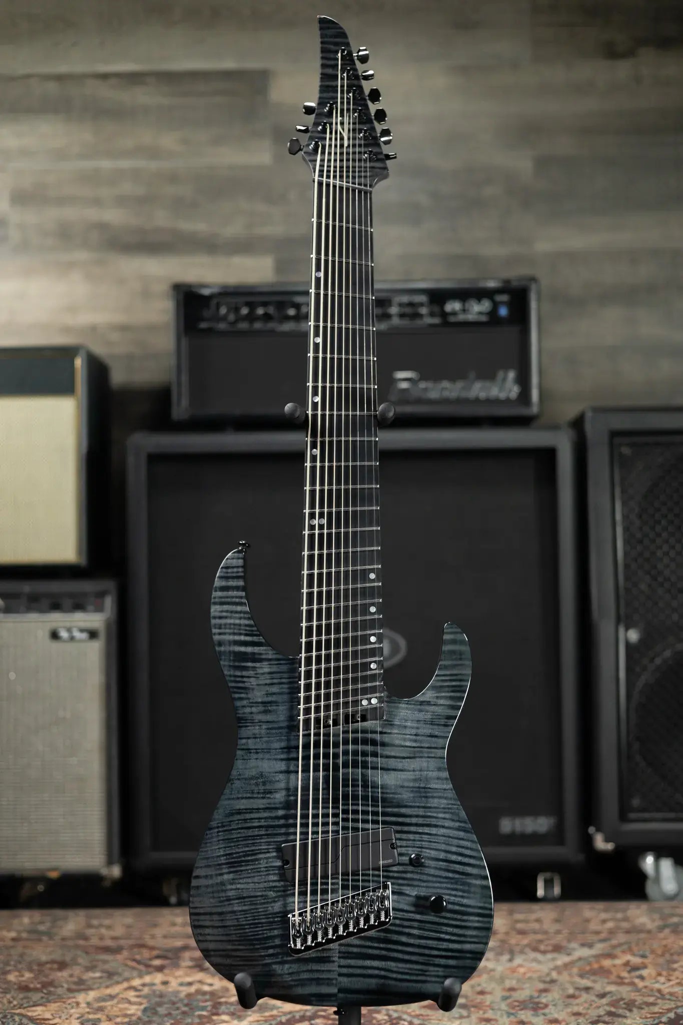Legator N9F-BLK Ninja Multi-Scale 9-String Electric Guitar - Black with Gig Bag - Floor Model