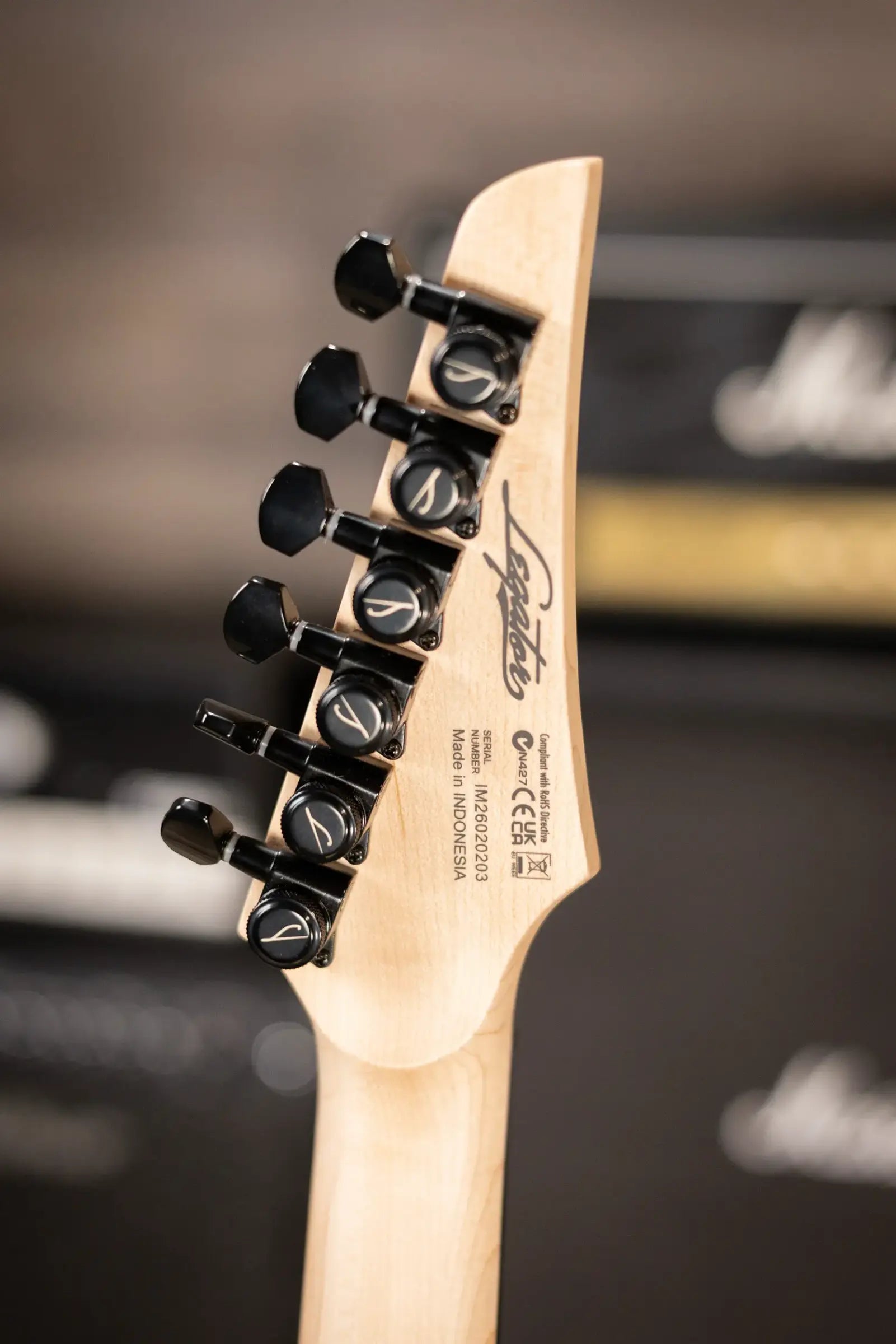 Legator Ninja N6FSS-DS Super Shred 6-String Multi-Scale Electric Guitar - Dark Sapphire with Gig Bag
