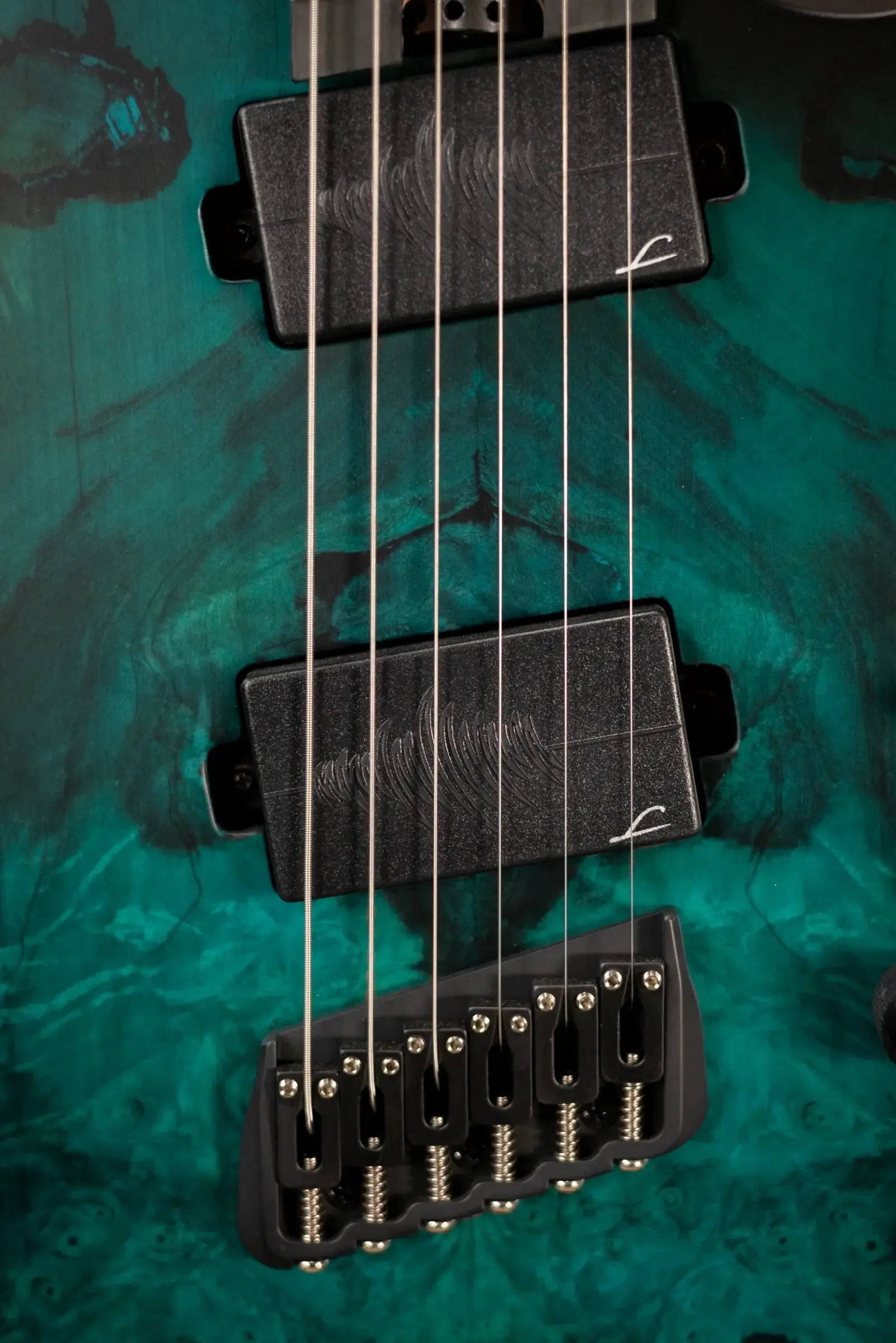 Legator Ninja N6FSS-DS Super Shred 6-String Multi-Scale Electric Guitar - Dark Sapphire with Gig Bag