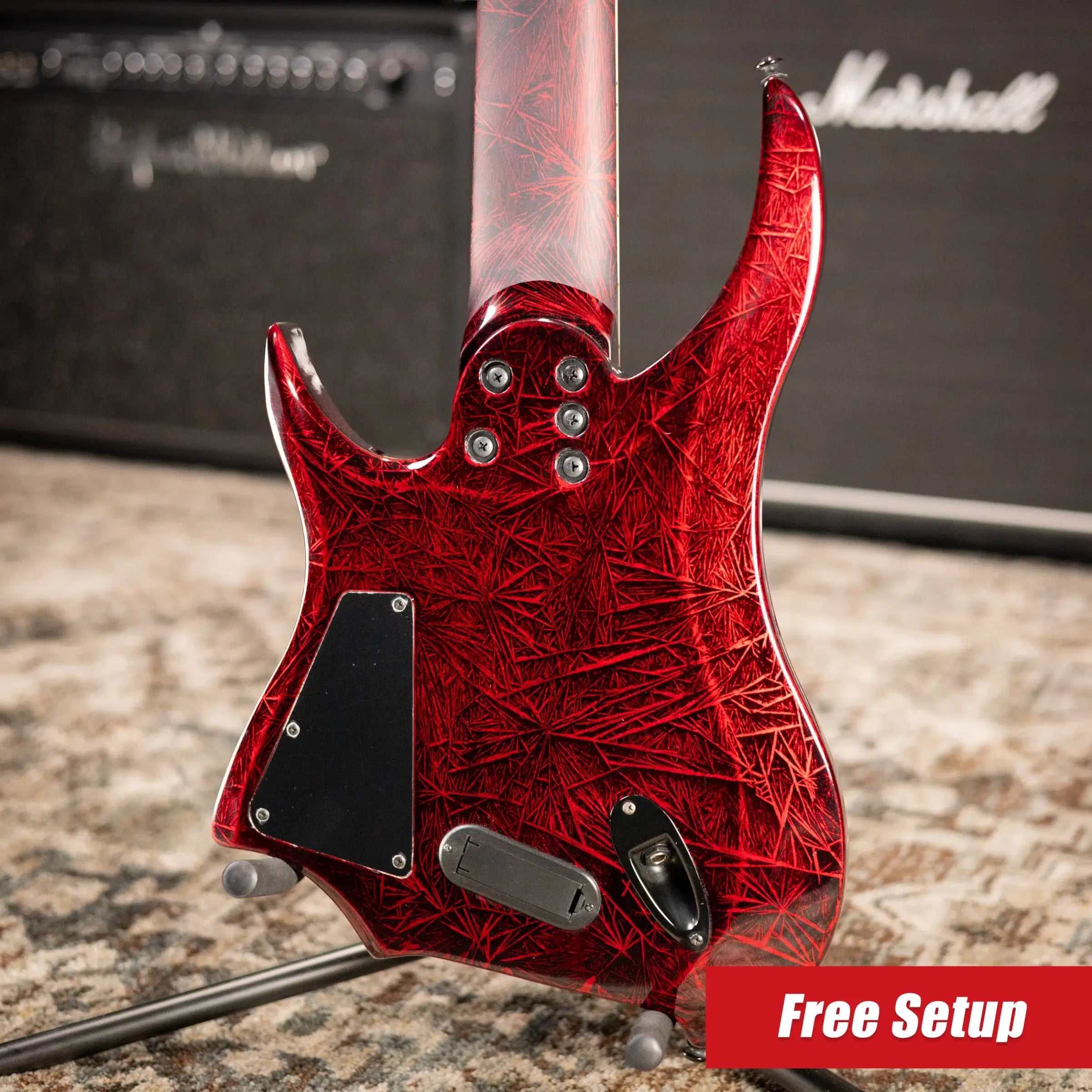 Legator R8F Revenant 8-String Multi-Scale Electric Guitar - Bloody Mary