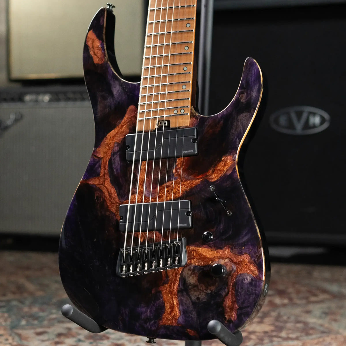 Legator X8F-MG 8-String Multi-Scale Electric Guitar - Magma with Gig Bag