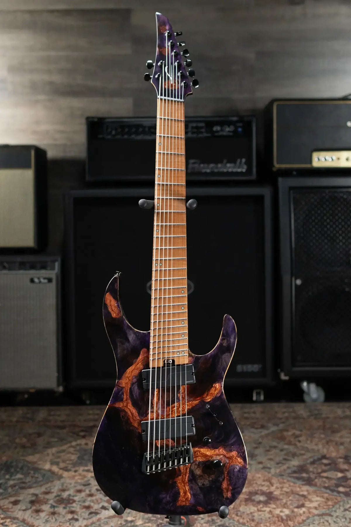Legator X8F-MG 8-String Multi-Scale Electric Guitar - Magma with Gig Bag