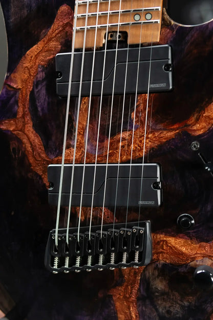 Legator X8F-MG 8-String Multi-Scale Electric Guitar - Magma with Gig Bag