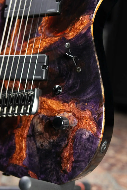 Legator X8F-MG 8-String Multi-Scale Electric Guitar - Magma with Gig Bag