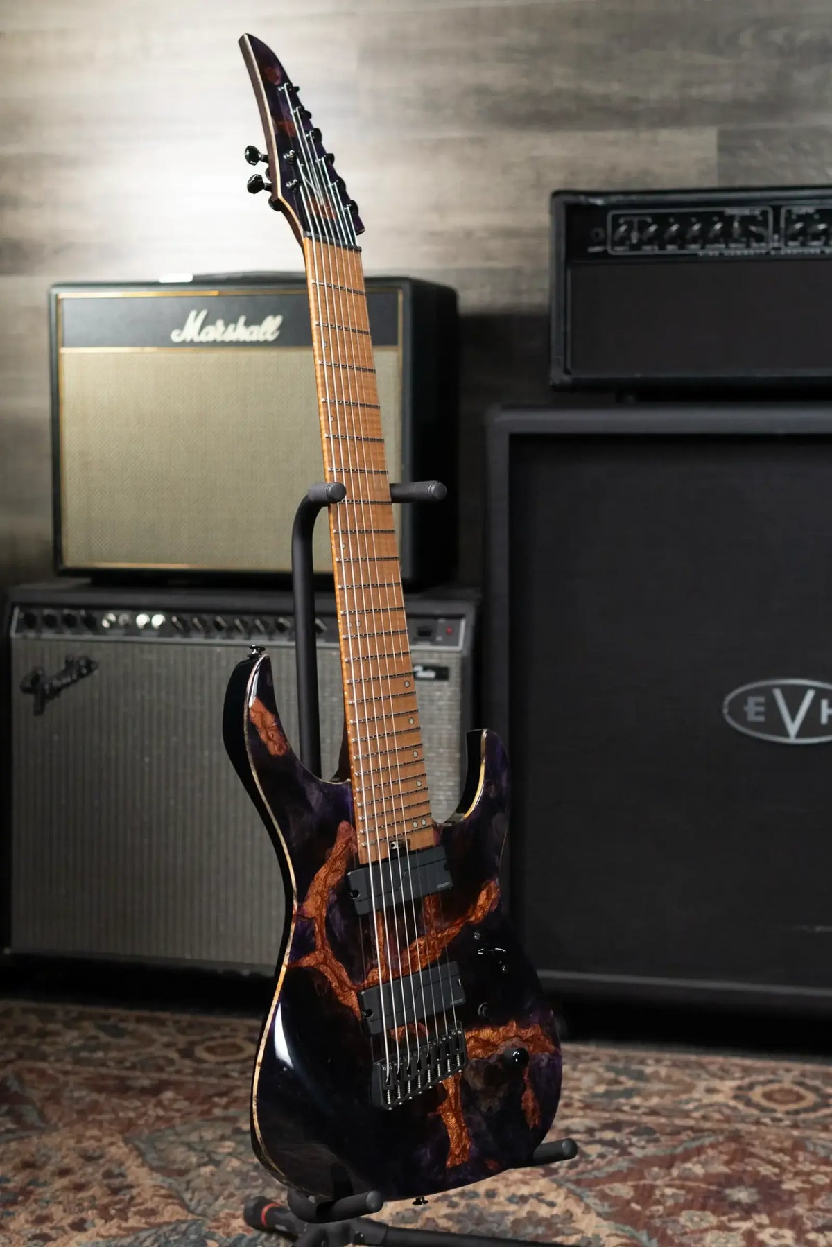 Legator X8F-MG 8-String Multi-Scale Electric Guitar - Magma with Gig Bag