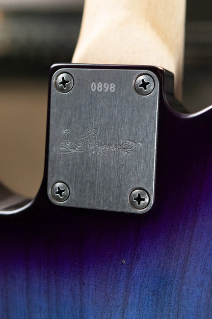 Luxxtone Choppa T Electric Guitar - Blue Burst with Hardshell Case