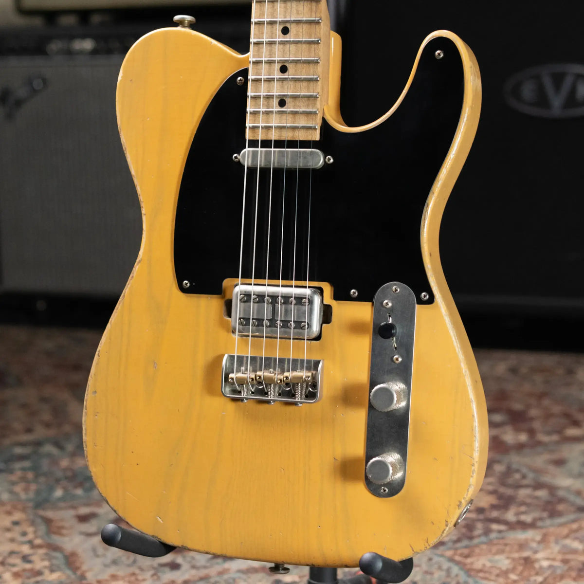 Luxxtone Choppa T Electric Guitar - Butterscotch with Hardshell Case - Used