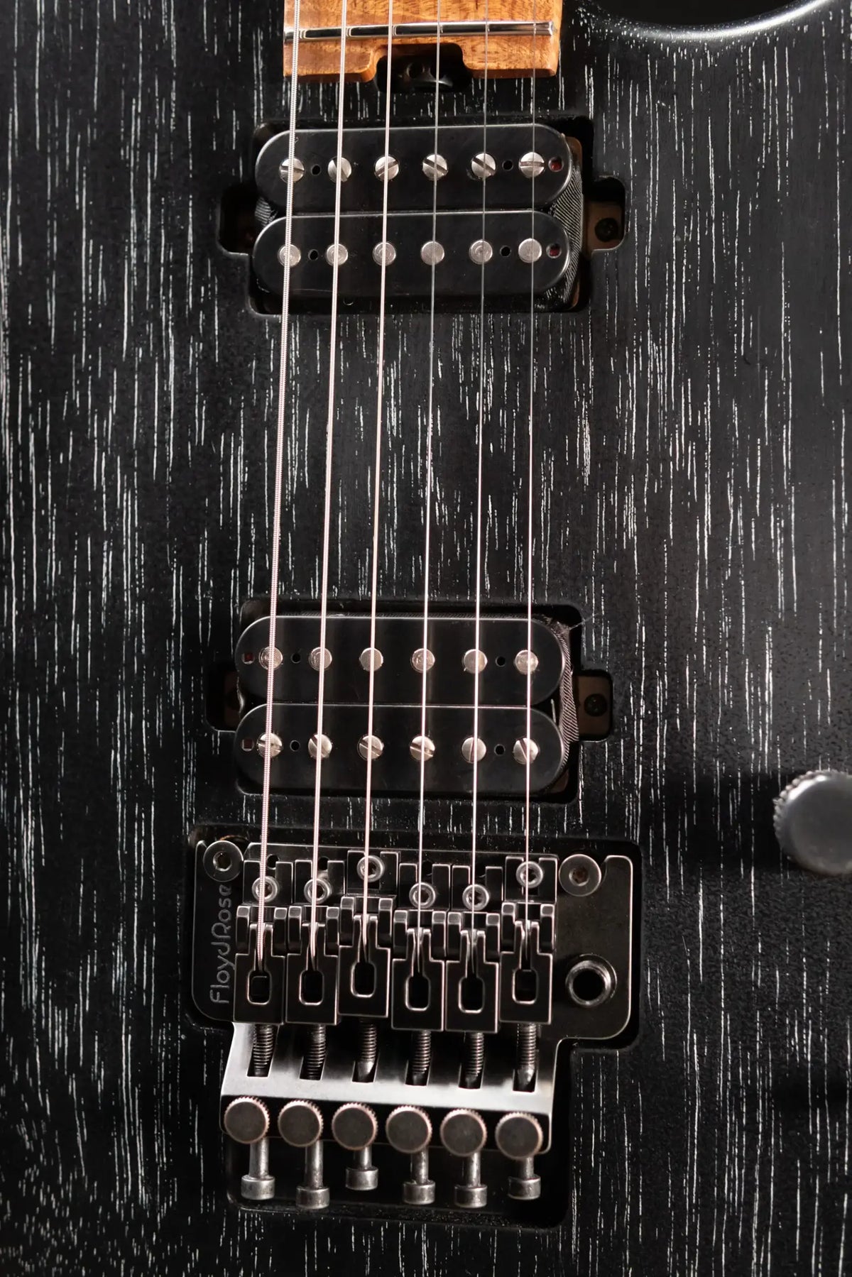 Luxxtone El Machete Electric Guitar - Black Doghair with Hardshell Case