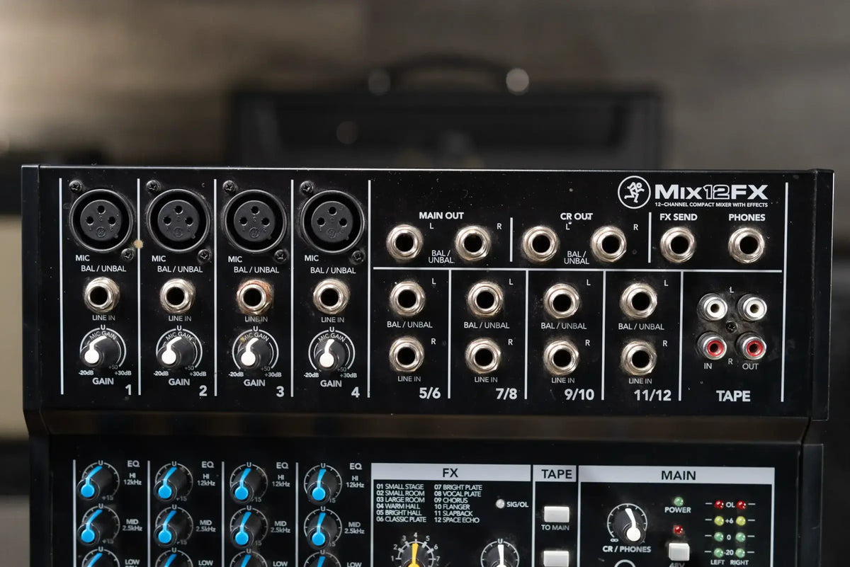 Mackie Mix12FX 12-Channel Compact Live Studio Mixer with Effects - Used