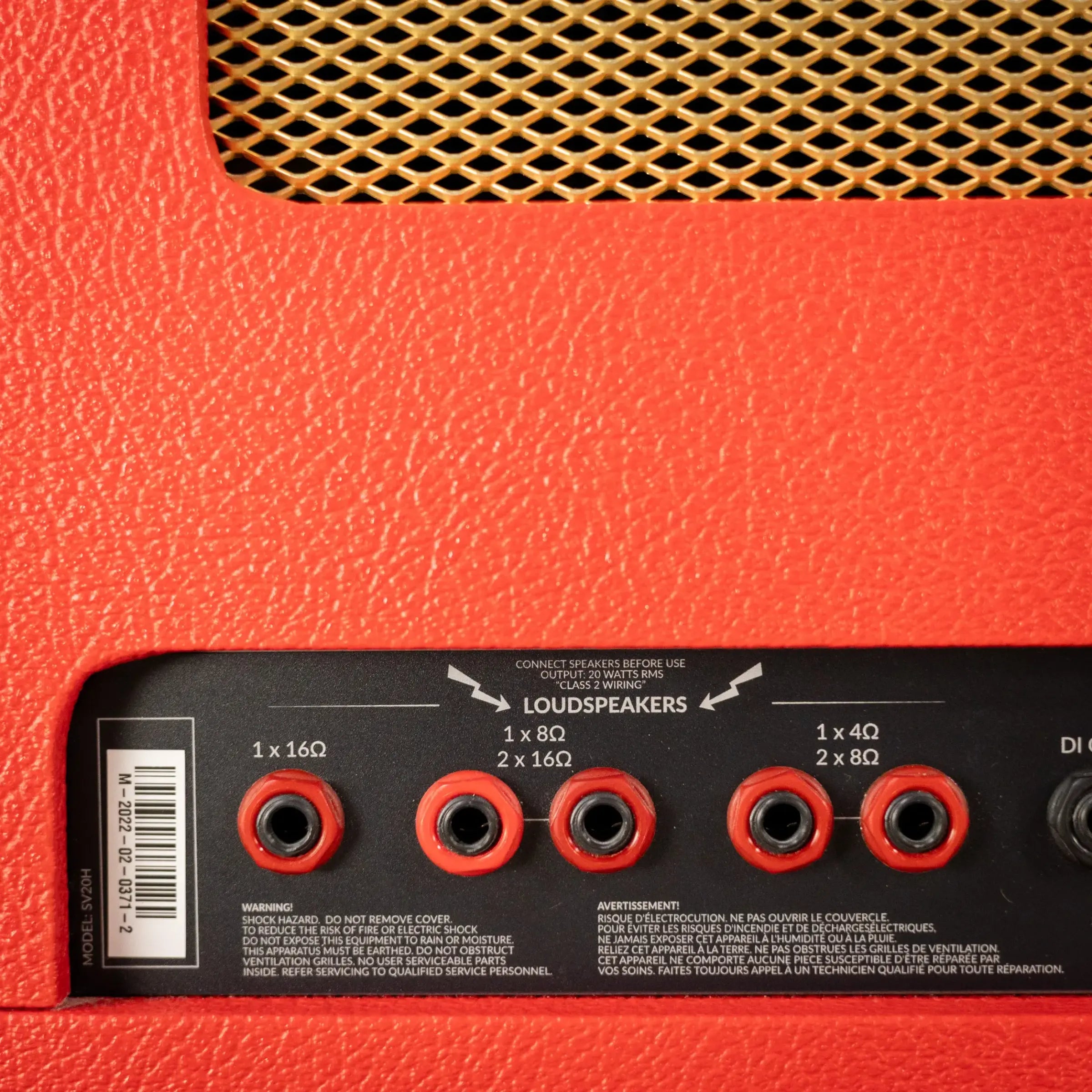 Marshall SV20H MK II Studio Limited Edition Tube Guitar Head - Red - Used