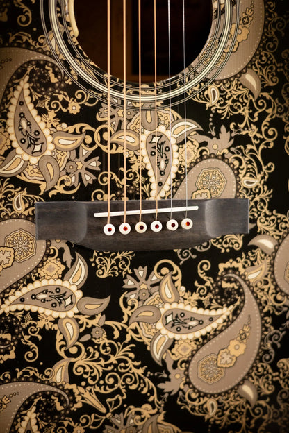 Martin Custom Shop M Acoustic/Electric Guitar - Paisley Ember Burst with Hardshell Case