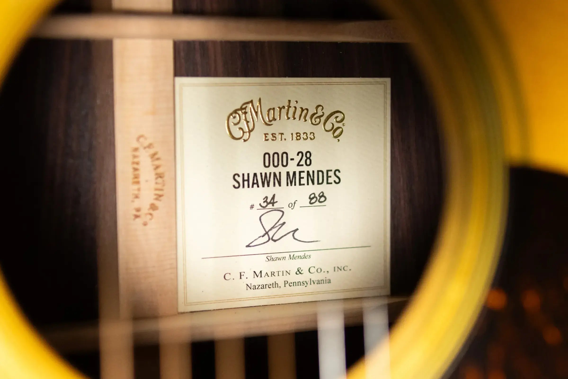 Martin 000-28 Shawn Mendes Signature Acoustic Guitar with Hardshell Case