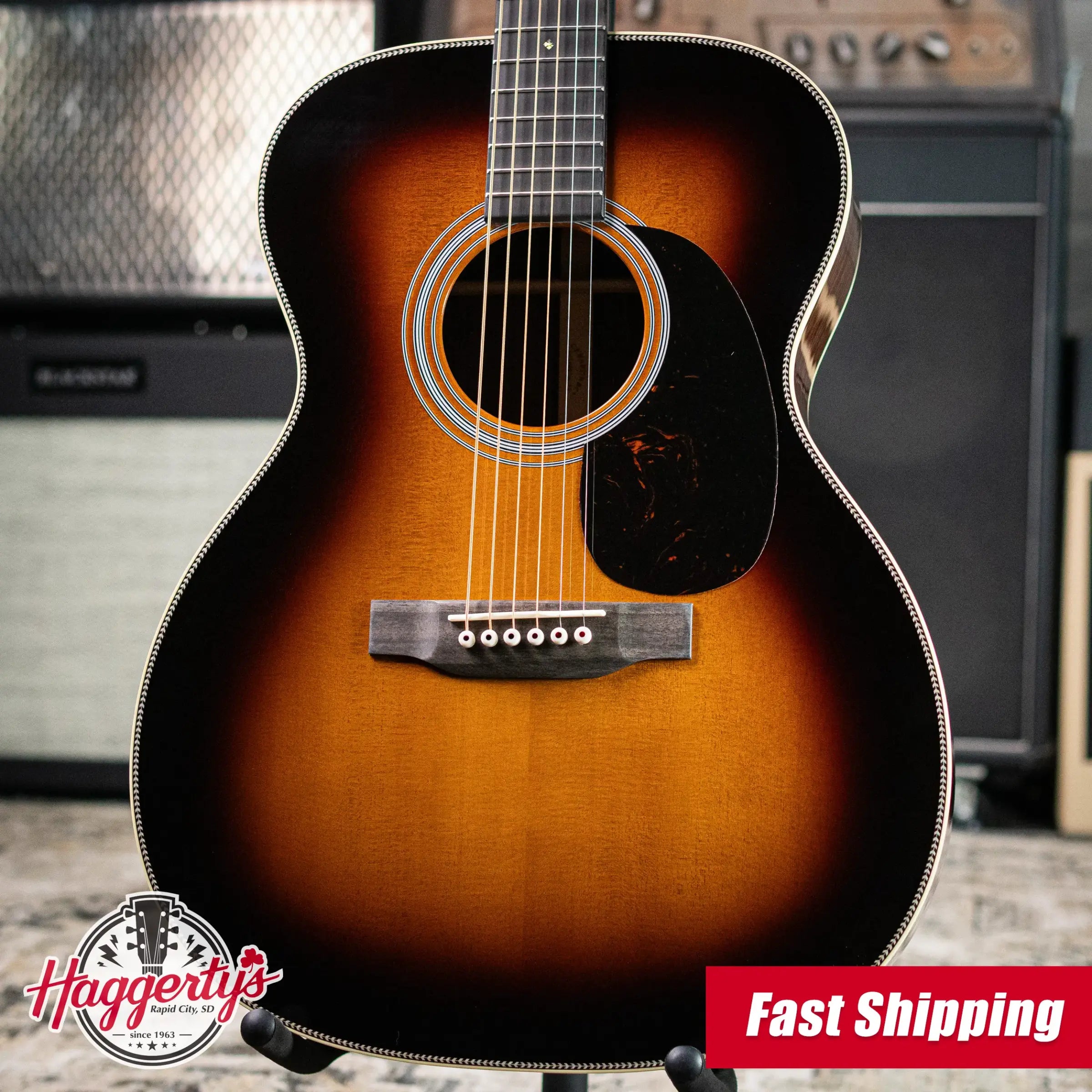 Martin 000-28 Standard Series Acoustic Guitar - 1935 Sunburst with Hardshell Case