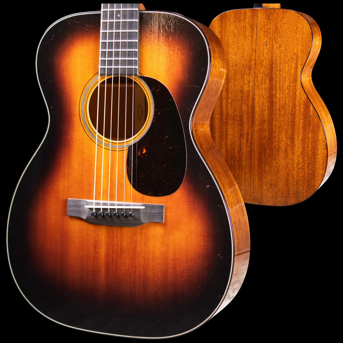 Martin 00-18 Joe Bonamassa Signature Acoustic Guitar - Burst with Hardshell Case