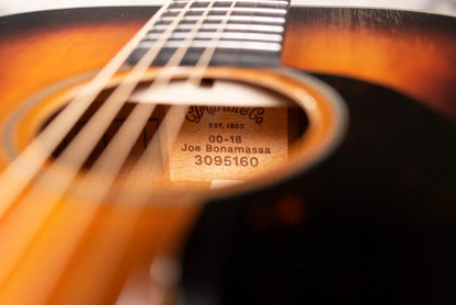 Martin 00-18 Joe Bonamassa Signature Acoustic Guitar - Burst with Hardshell Case