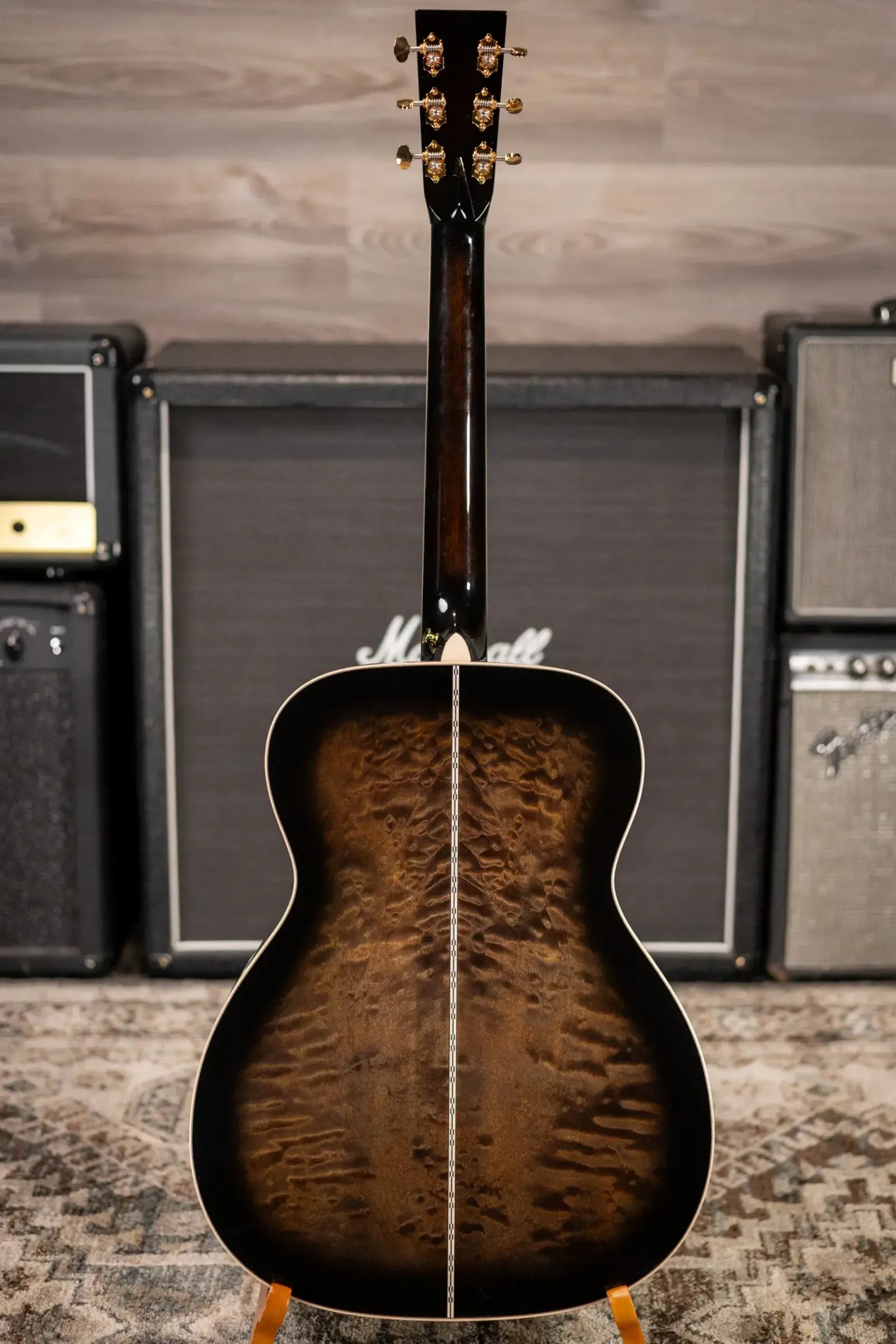 Martin Custom Shop M Acoustic/Electric Guitar - Paisley Ember Burst with Hardshell Case