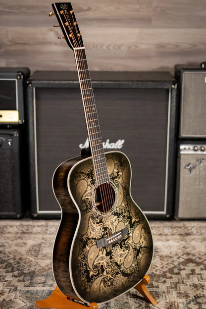 Martin Custom Shop M Acoustic/Electric Guitar - Paisley Ember Burst with Hardshell Case