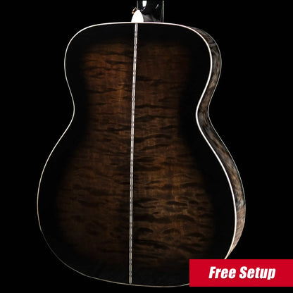 Martin Custom Shop M Acoustic/Electric Guitar - Paisley Ember Burst with Hardshell Case