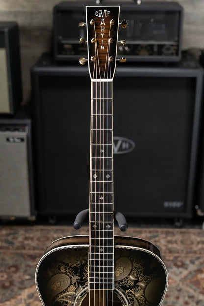 Martin Custom Shop M Acoustic/Electric Guitar - Paisley Ember Burst with Hardshell Case