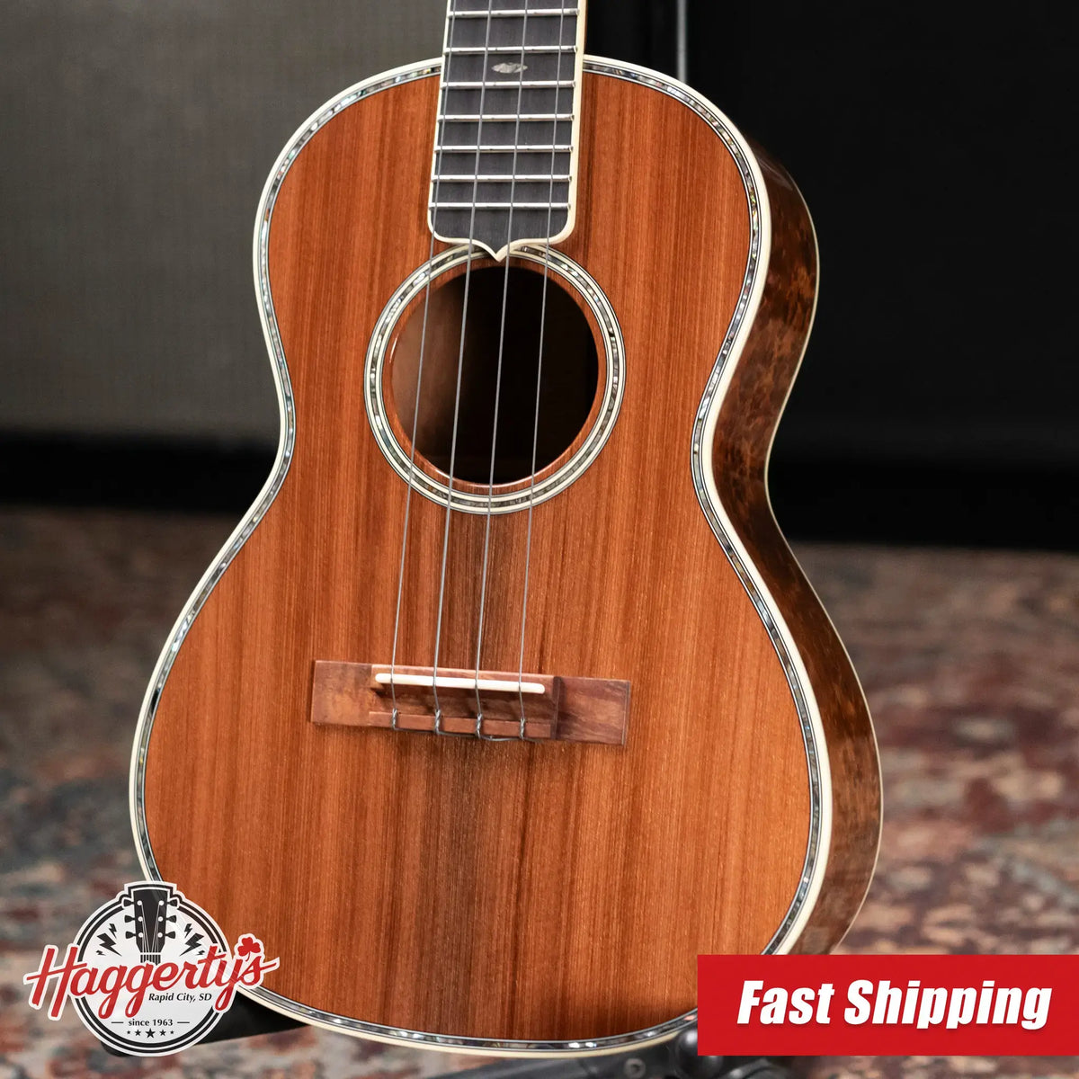 Martin Custom Shop Tenor Ukulele - Blistered Koa Gloss with Hardshell Case