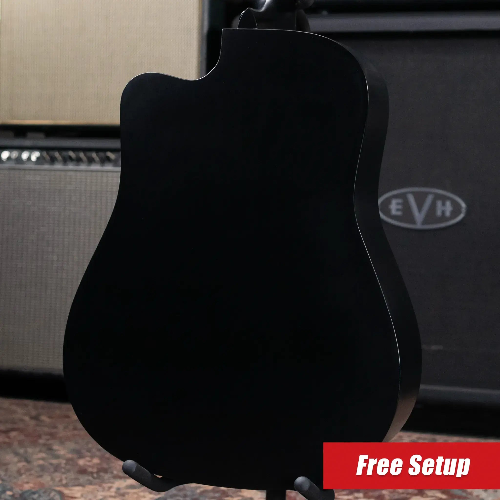 Martin DC-10E Modern Dreadnought Acoustic/Electric Guitar - Black with Gig Bag