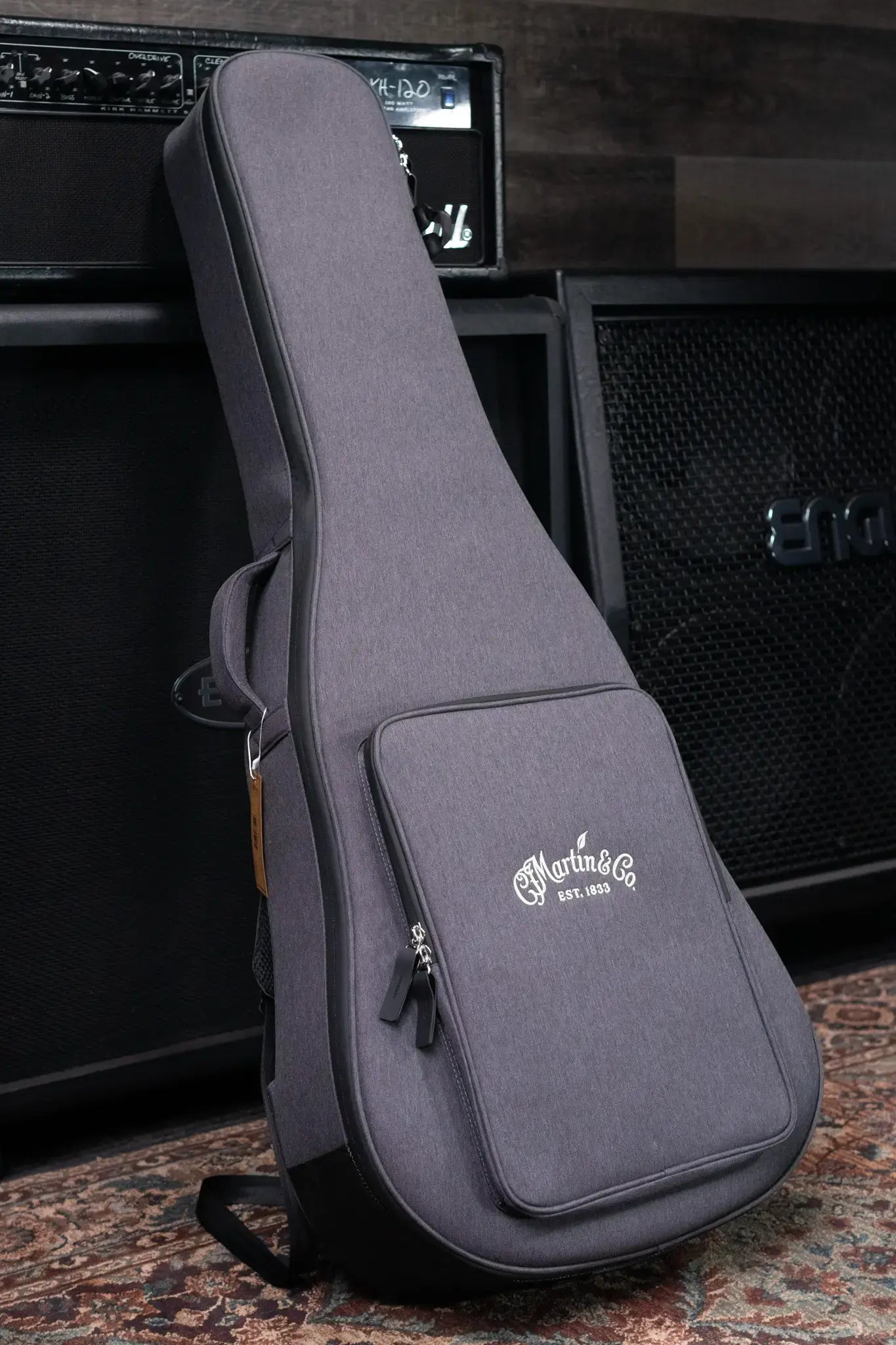 Martin DC-10E Modern Dreadnought Acoustic/Electric Guitar - Black with Gig Bag