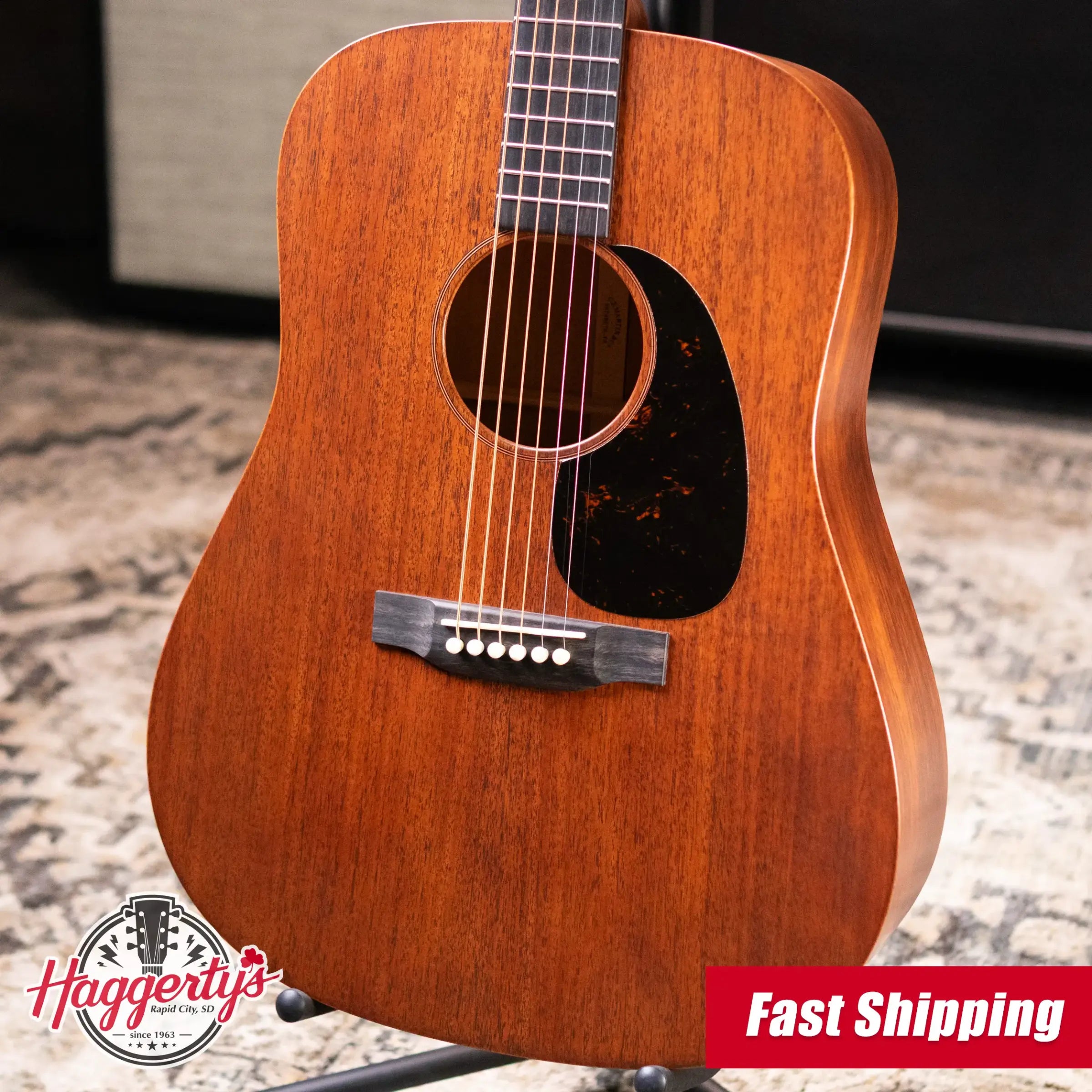Martin D-17 Dreadnought Acoustic Guitar - Dark Mahogany with Hardshell Case