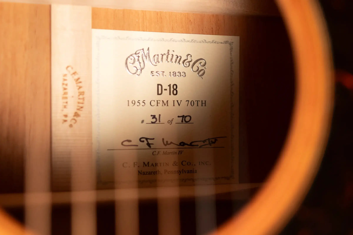 Martin D-18 1955 CFM IV 70th Dreadnought Acoustic Guitar with Hardshell Case - Floor Demo