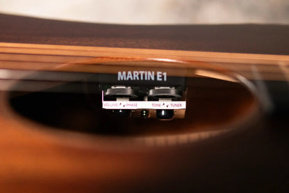 Martin D Jr-E StreetMaster Acoustic/Electric Guitar - Dark Distressed Mahogany with Gig Bag - Demo