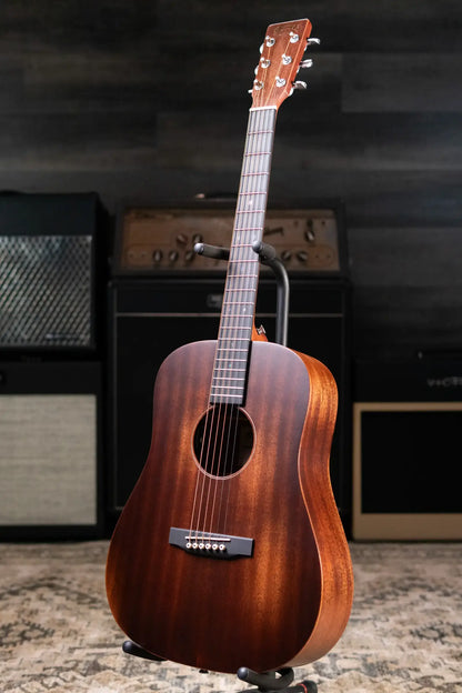 Martin D Jr-E StreetMaster Acoustic/Electric Guitar - Dark Distressed Mahogany with Gig Bag - Demo