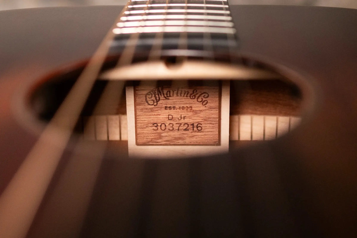 Martin D Jr-E StreetMaster Acoustic/Electric Guitar - Dark Distressed Mahogany with Gig Bag - Demo