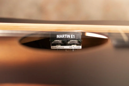 Martin D Jr-E StreetMaster Acoustic/Electric Guitar - Dark Distressed Mahogany with Softshell Case