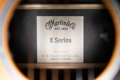 Martin D-X2E Dreadnought Acoustic/Electric Guitar - Ziricote Burst with Gig Bag