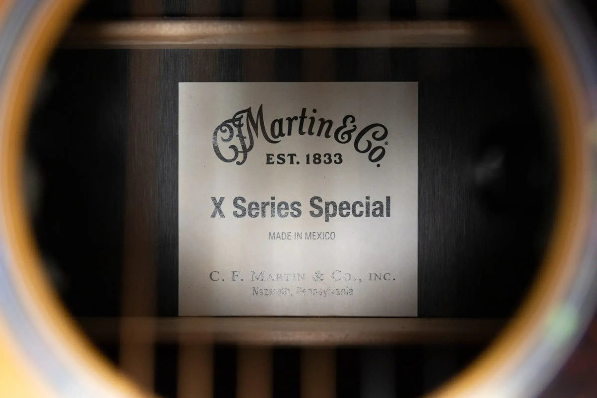 Martin D-X2e Brazilian Burst Special Acoustic/Electric Guitar with Gig Bag