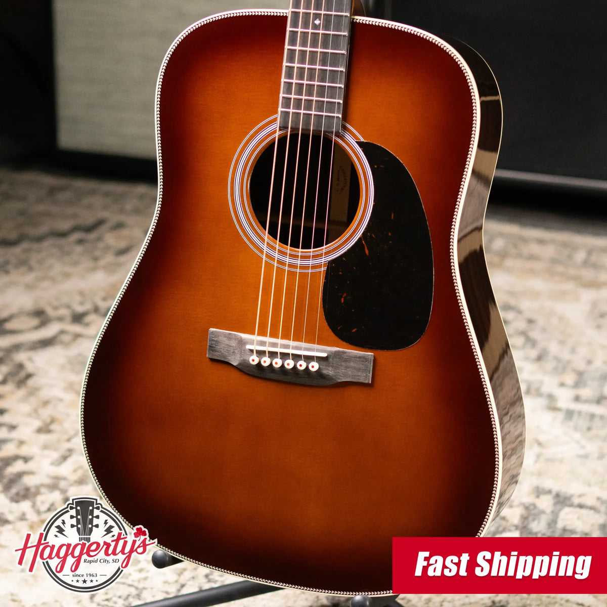 Martin HD-28 Standard Series Dreadnought Acoustic Guitar - 1933 Ambertone with Hardshell Case - Demo