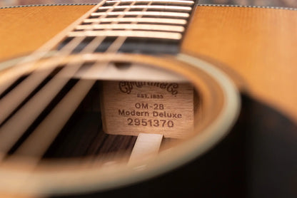 Martin OM-28 Modern Deluxe Acoustic Guitar with Hardshell Case - Demo