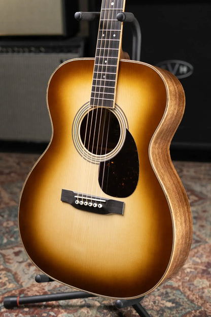 Martin OM-35 Inception Acoustic Guitar - Dark Toasted Burst with Hardshell Case