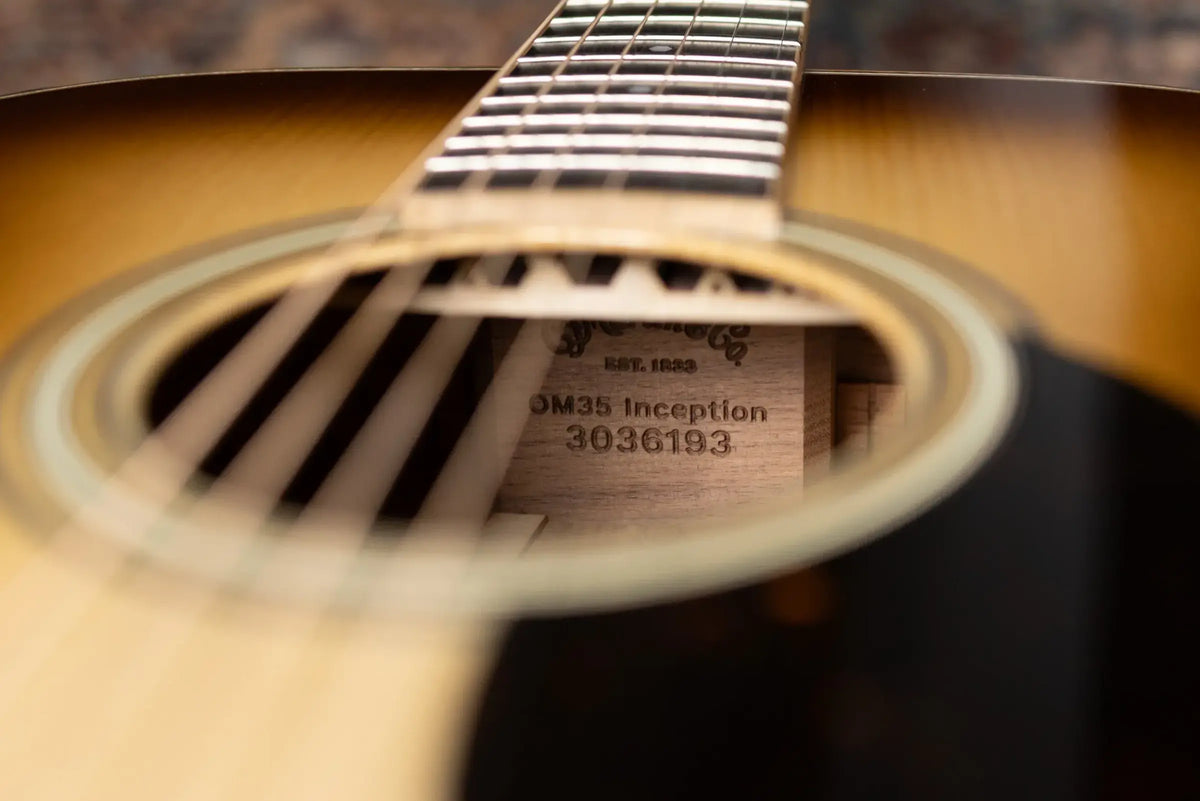 Martin OM-35 Inception Acoustic Guitar - Dark Toasted Burst with Hardshell Case