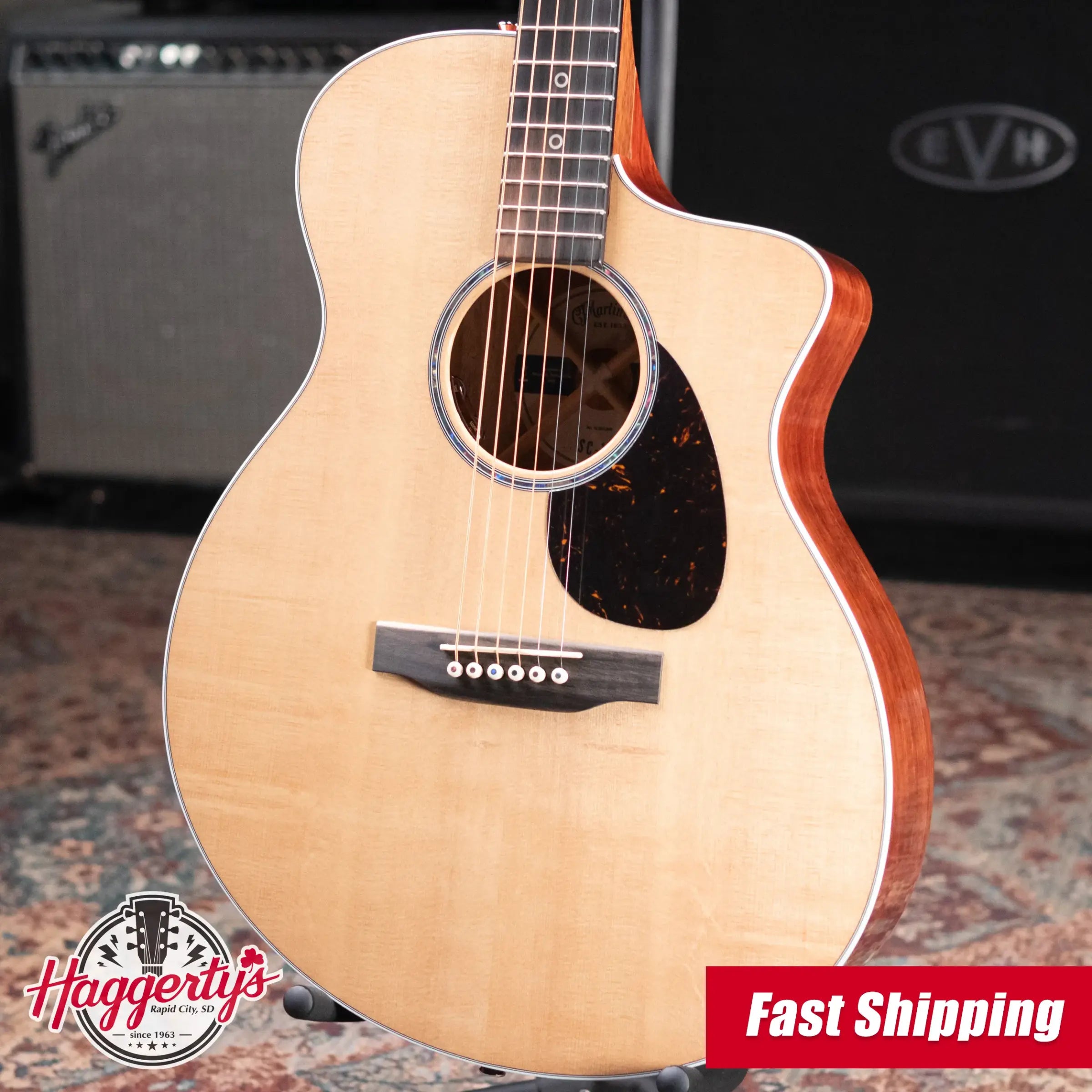 Martin Road Series SC-13E Modern Acoustic/Electric Guitar with Gig Bag