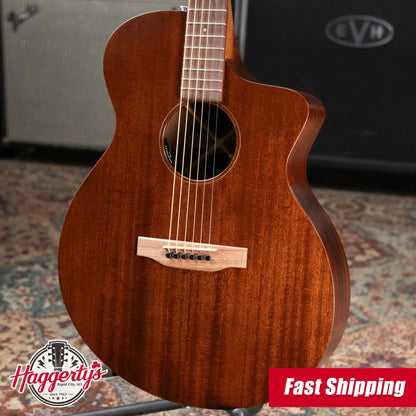 Martin SC-10E Modern Sapele Acoustic/Electric Guitar - Dark Mahogany with Softshell Gig Bag