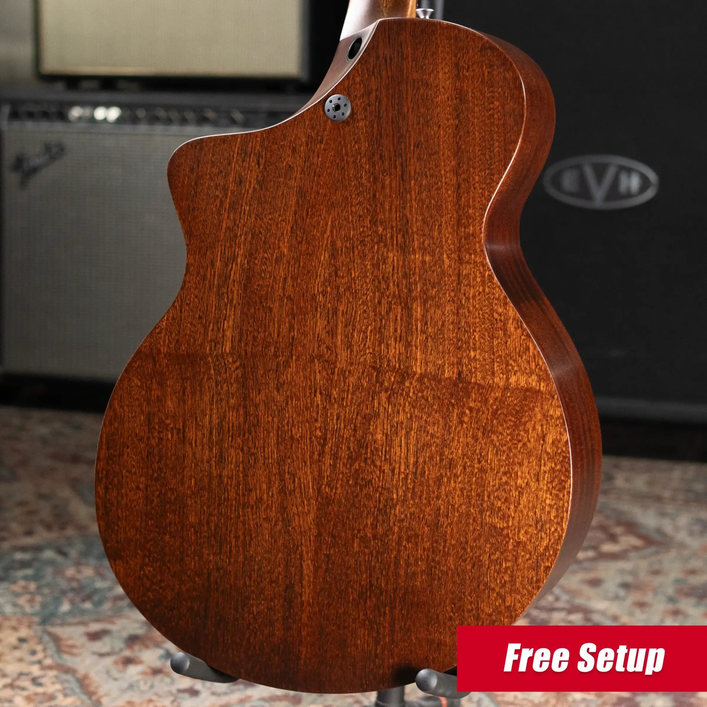 Martin SC-10E Modern Sapele Acoustic/Electric Guitar - Dark Mahogany with Softshell Gig Bag