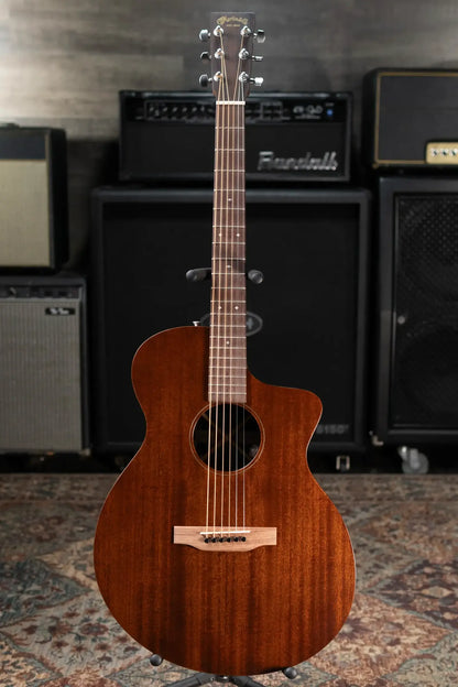 Martin SC-10E Modern Sapele Acoustic/Electric Guitar - Dark Mahogany with Softshell Gig Bag